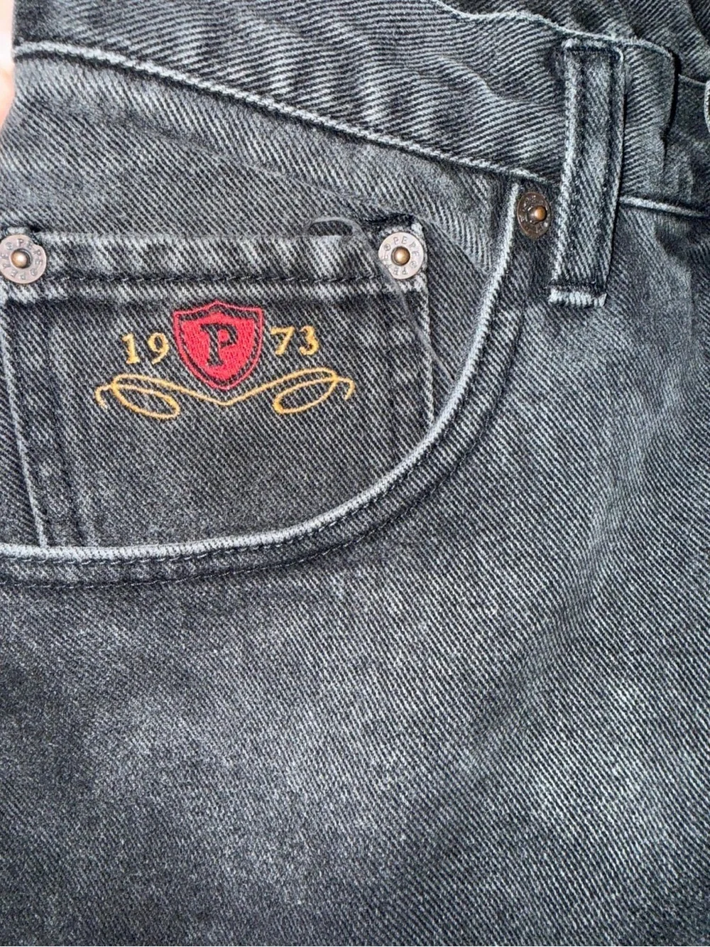 VTG Pepe Jeans London Daphne Black Mom Jeans High Waist Tapered 27x30